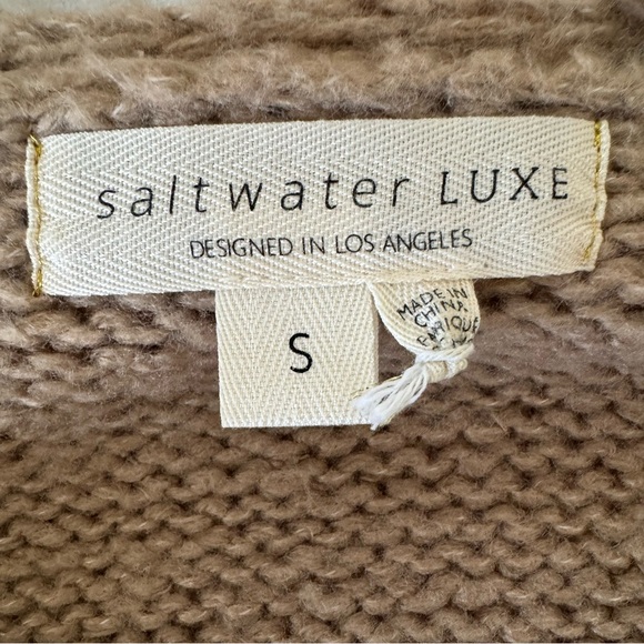 Cozy tan open sweater - Picture 5 of 5